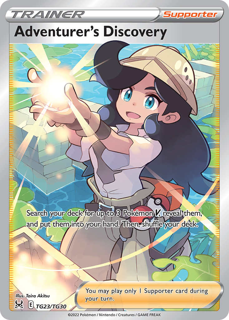 Adventurer's Discovery TG23/TG30 — English Pokémon Lost Origin Trainer Gallery (2022)