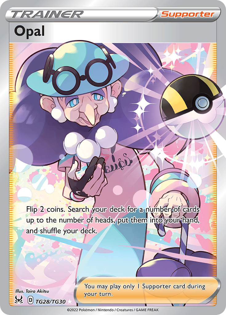 Opal TG28/TG30 — English Pokémon Lost Origin Trainer Gallery (2022)