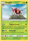 Ariados 10/214 English Pokémon card from Lost Thunder (2018)