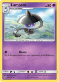 Lampent 102/214 English Pokémon card from Lost Thunder (2018)