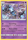 Chandelure 103/214 English Pokémon card from Lost Thunder (2018)