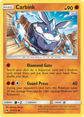 Carbink 117/214 English Pokémon card from Lost Thunder (2018)