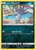 Alolan Meowth 118/214 English Pokémon card from Lost Thunder (2018)