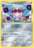 Forretress 124/214 English Pokémon card from Lost Thunder (2018)