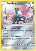 Cobalion 129/214 English Pokémon card from Lost Thunder (2018)