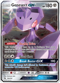 Genesect-GX 130/214 English Pokémon card from Lost Thunder (2018)