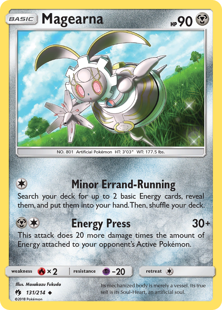 Magearna 131/214 English Pokémon card from Lost Thunder (2018)