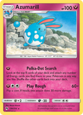 Azumarill 136/214 English Pokémon card from Lost Thunder (2018)