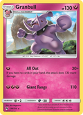 Granbull 138/214 English Pokémon card from Lost Thunder (2018)