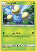 Jumpluff 14/214 English Pokémon card from Lost Thunder (2018)