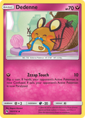 Dedenne 142/214 English Pokémon card from Lost Thunder (2018)