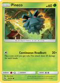 Pineco 15/214 English Pokémon card from Lost Thunder (2018)