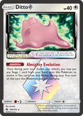 Ditto ◇ 154/214 English Pokémon card from Lost Thunder (2018)