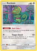 Kecleon 161/214 English Pokémon card from Lost Thunder (2018)