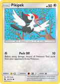 Pikipek 163/214 English Pokémon card from Lost Thunder (2018)