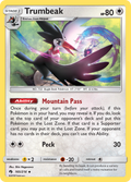 Trumbeak 165/214 English Pokémon card from Lost Thunder (2018)
