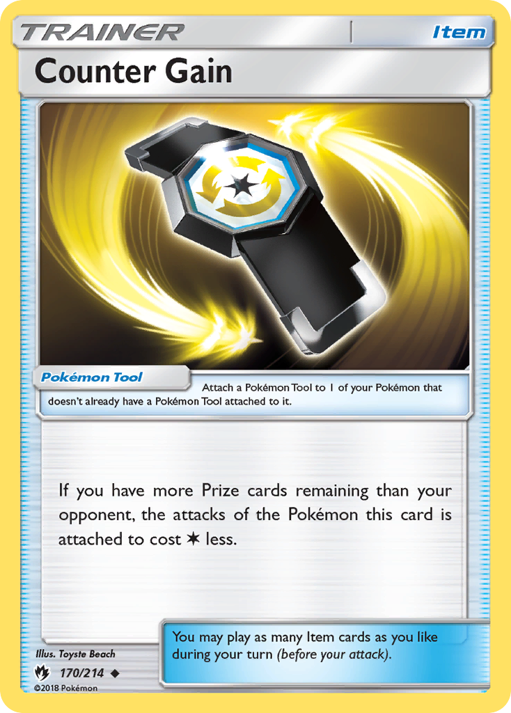 Counter Gain 170/214 English Pokémon card from Lost Thunder (2018)