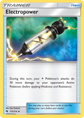 Electropower 172/214 English Pokémon card from Lost Thunder (2018)