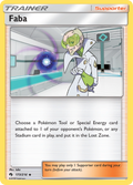 Faba 173/214 English Pokémon card from Lost Thunder (2018)