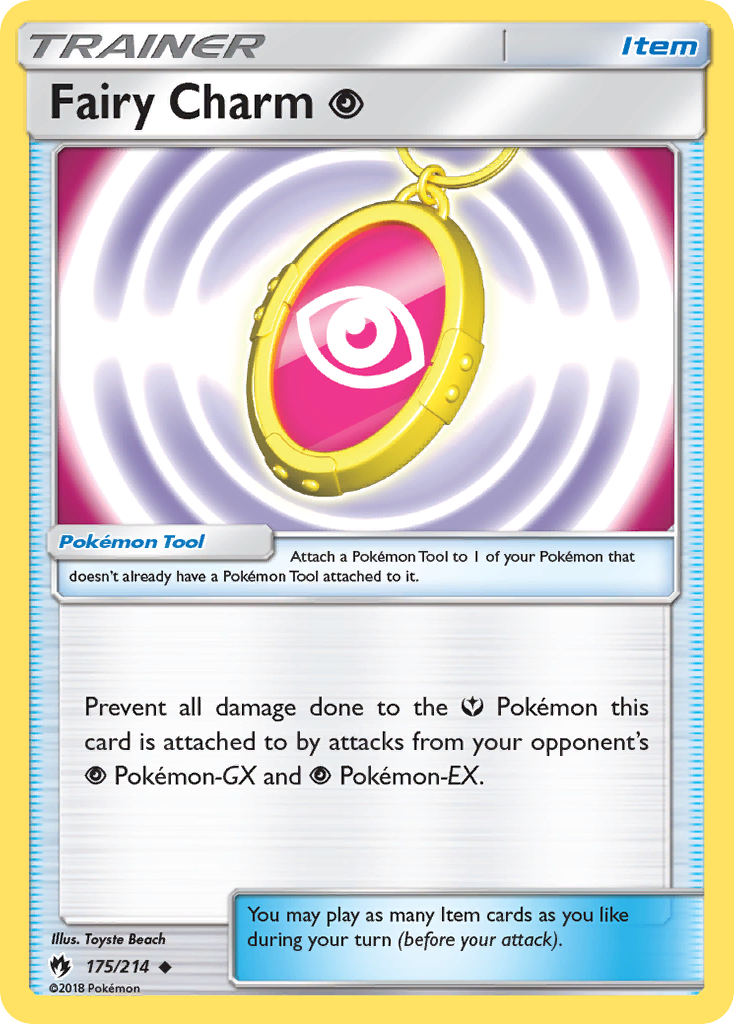Fairy Charm Psychic 175/214 English Pokémon card from Lost Thunder (2018)