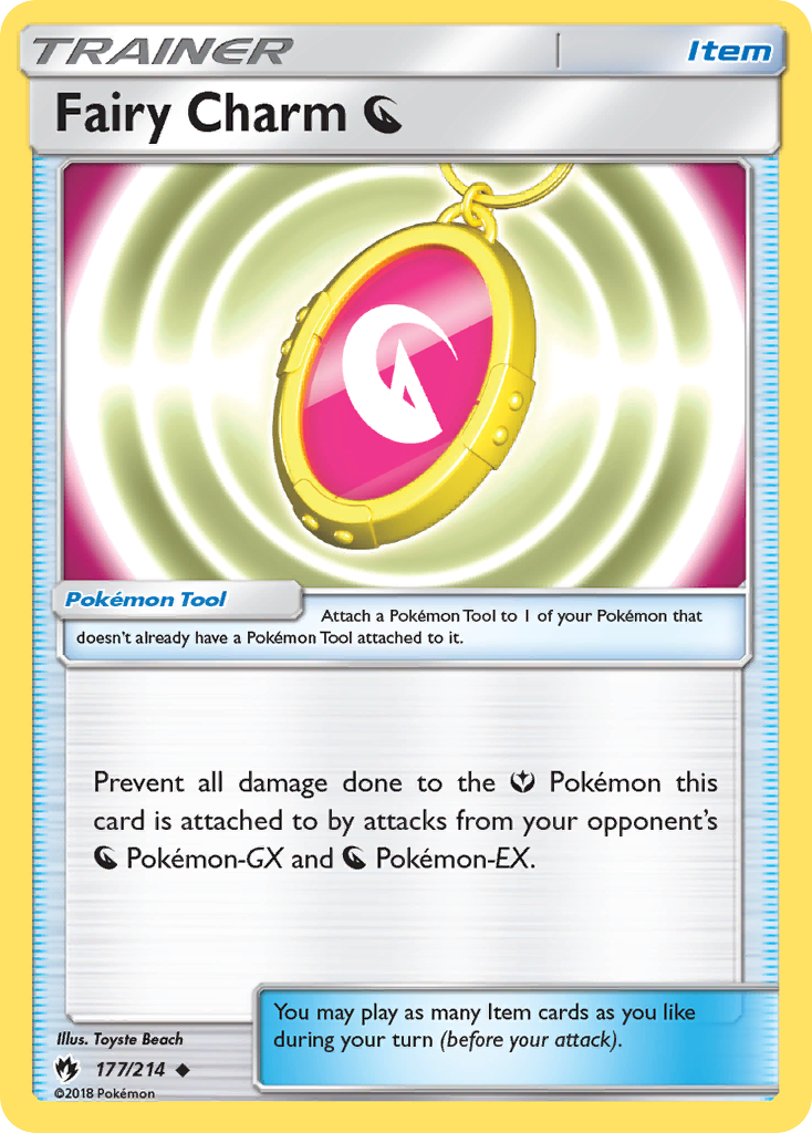 Fairy Charm Dragon 177/214 English Pokémon card from Lost Thunder (2018)