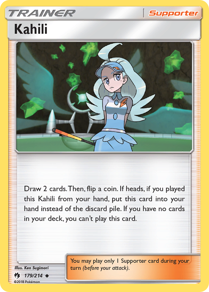 Kahili 179/214 English Pokémon card from Lost Thunder (2018)