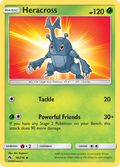 Heracross 18/214 English Pokémon card from Lost Thunder (2018)