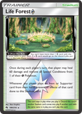 Life Forest ◇ 180/214 English Pokémon card from Lost Thunder (2018)