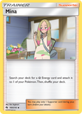 Mina 183/214 English Pokémon card from Lost Thunder (2018)