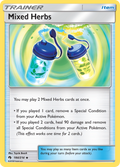 Mixed Herbs 184/214 English Pokémon card from Lost Thunder (2018)