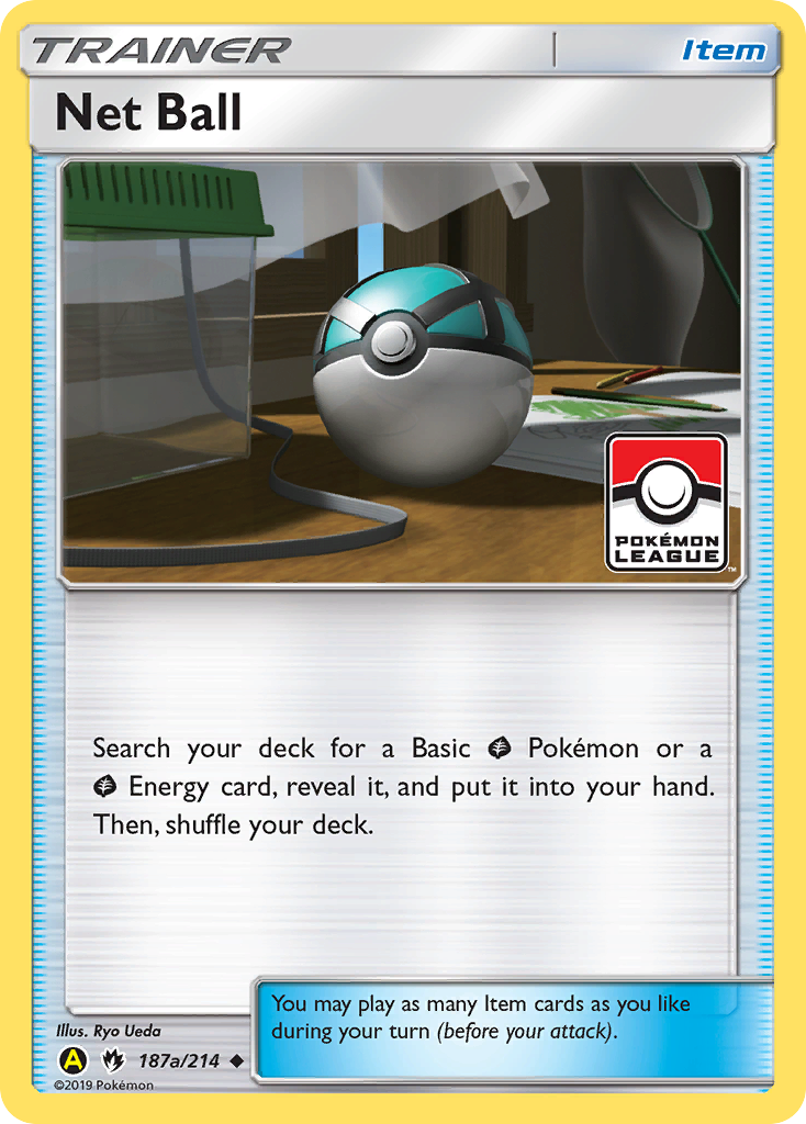 Net Ball 187a/214 English Pokémon card from Lost Thunder (2018) — alternate artwork