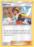 Sightseer 189/214 English Pokémon card from Lost Thunder (2018)