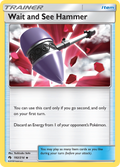 Wait and See Hammer 192/214 English Pokémon card from Lost Thunder (2018)
