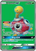 Shuckle-GX 195/214 English Pokémon card from Lost Thunder (2018)