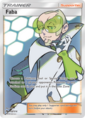 Faba 208/214 English Pokémon card from Lost Thunder (2018)