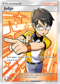 Judge 209/214 English Pokémon card from Lost Thunder (2018)