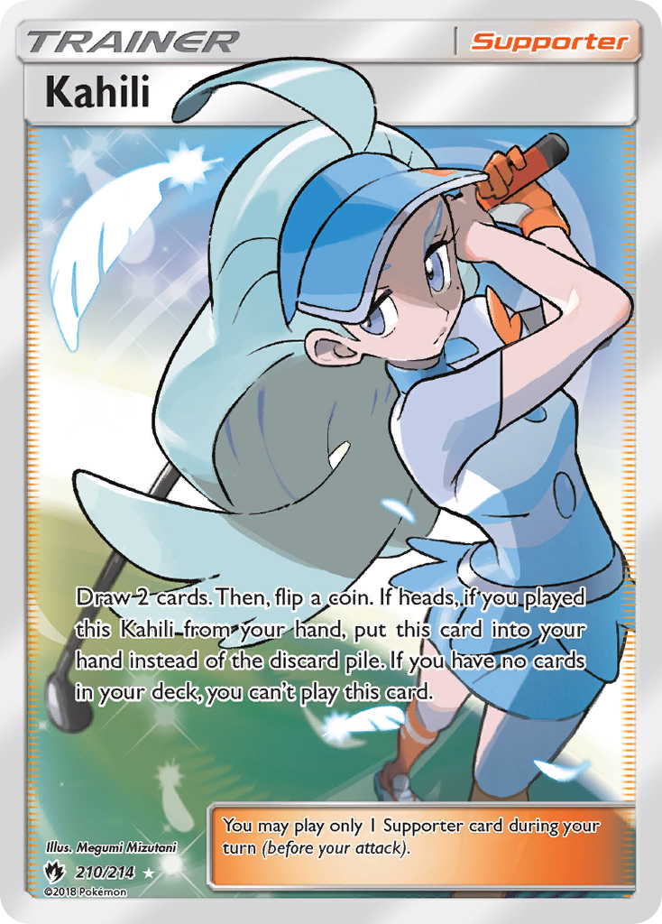 Kahili 210/214 English Pokémon card from Lost Thunder (2018)