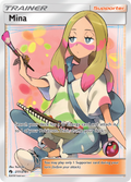 Mina 211/214 English Pokémon card from Lost Thunder (2018)