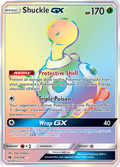 Shuckle-GX 215/214 English Pokémon card from Lost Thunder (2018)