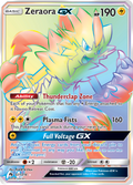 Zeraora-GX 221/214 English Pokémon card from Lost Thunder (2018)