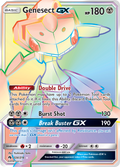 Genesect-GX 224/214 English Pokémon card from Lost Thunder (2018)