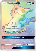 Mimikyu-GX 226/214 English Pokémon card from Lost Thunder (2018)