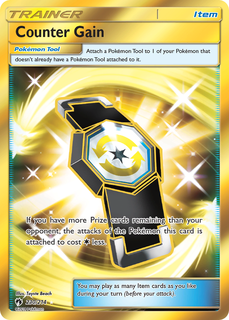Counter Gain 230/214 English Pokémon card from Lost Thunder (2018)