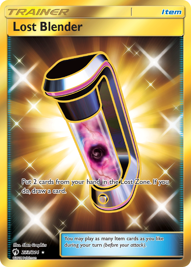 Lost Blender 233/214 English Pokémon card from Lost Thunder (2018)