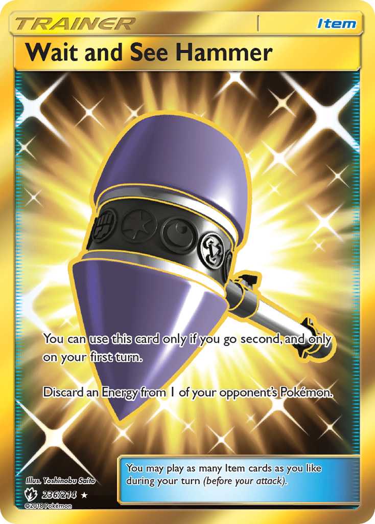 Wait and See Hammer 236/214 English Pokémon card from Lost Thunder (2018)