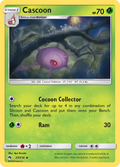 Cascoon 27/214 English Pokémon card from Lost Thunder (2018)