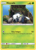 Nincada 29/214 English Pokémon card from Lost Thunder (2018)