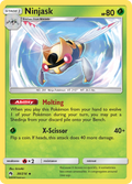 Ninjask 30/214 English Pokémon card from Lost Thunder (2018)