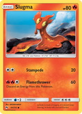 Slugma 43/214 English Pokémon card from Lost Thunder (2018)