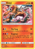 Entei 47/214 English Pokémon card from Lost Thunder (2018)